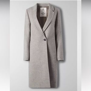 Aritzia Babaton The Stedman Coat - Light Grey Unlined
